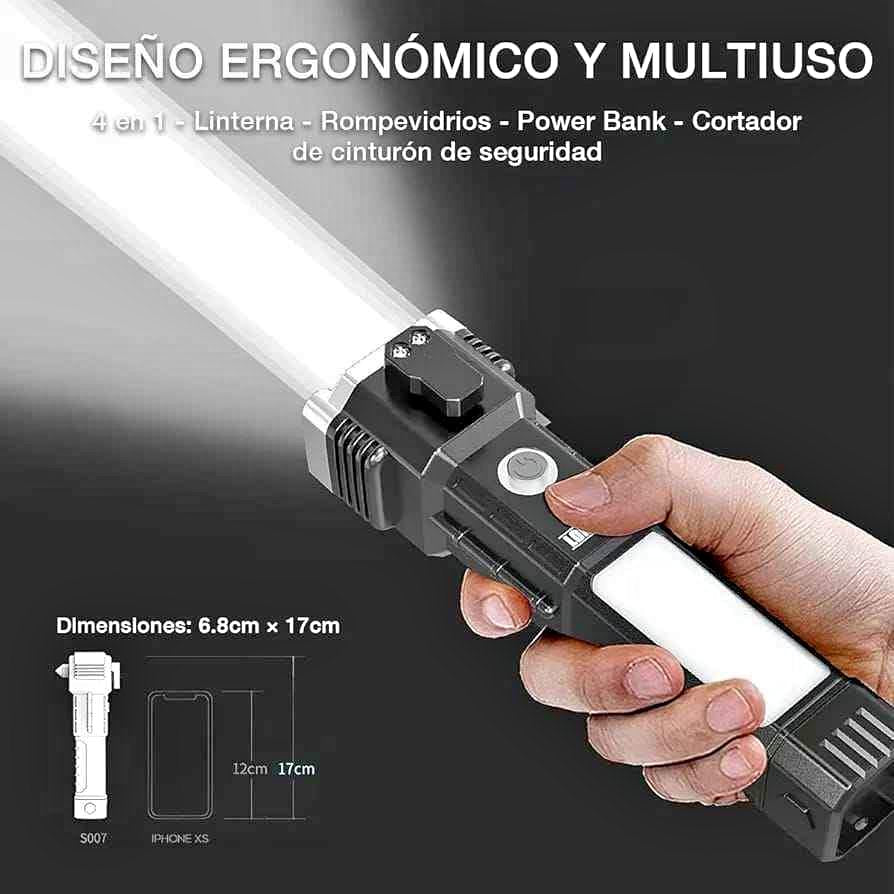 LINTERNA LED MULTIFUNCIONAL 🔦😱